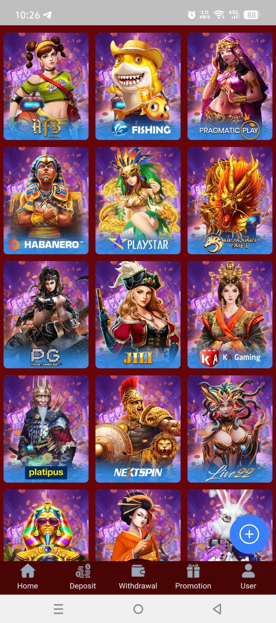 BetCX7 slot providers